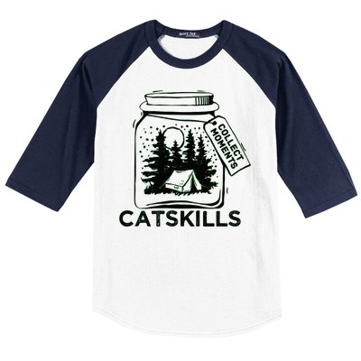 Vintage Catskills New York Souvenir Baseball Sleeve Shirt