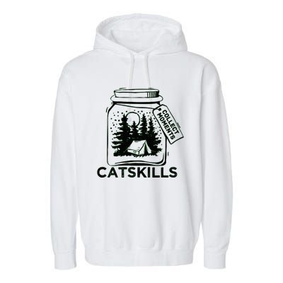 Vintage Catskills New York Souvenir Garment-Dyed Fleece Hoodie