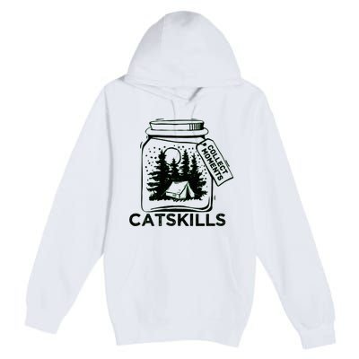 Vintage Catskills New York Souvenir Premium Pullover Hoodie