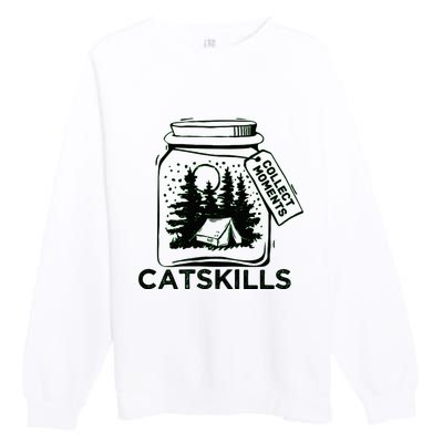 Vintage Catskills New York Souvenir Premium Crewneck Sweatshirt