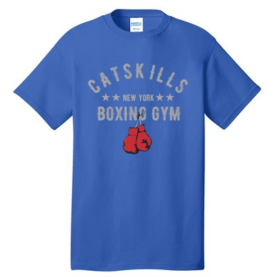 Vintage Catskills New York Boxing Gym Boxing Day Funny Gift Tall T-Shirt