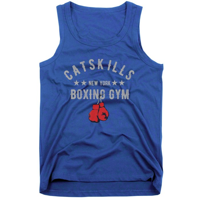 Vintage Catskills New York Boxing Gym Boxing Day Funny Gift Tank Top