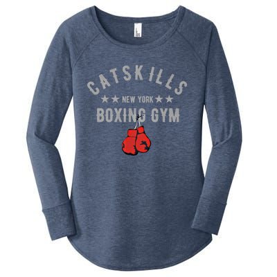 Vintage Catskills New York Boxing Gym Boxing Day Tees Gift Women's Perfect Tri Tunic Long Sleeve Shirt