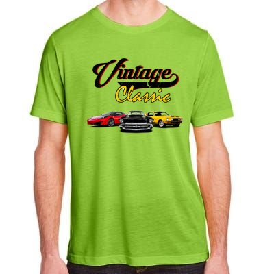 Vintage Classic Oldies Cars Adult ChromaSoft Performance T-Shirt