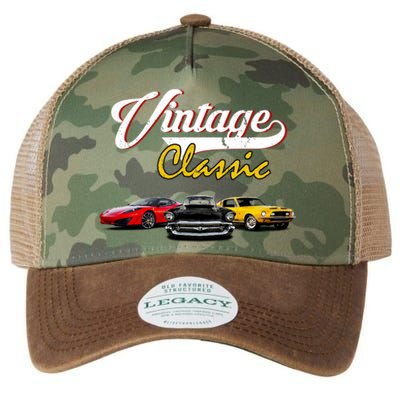 Vintage Classic Oldies Cars Legacy Tie Dye Trucker Hat