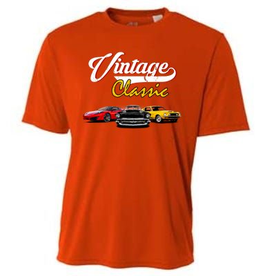 Vintage Classic Oldies Cars Cooling Performance Crew T-Shirt