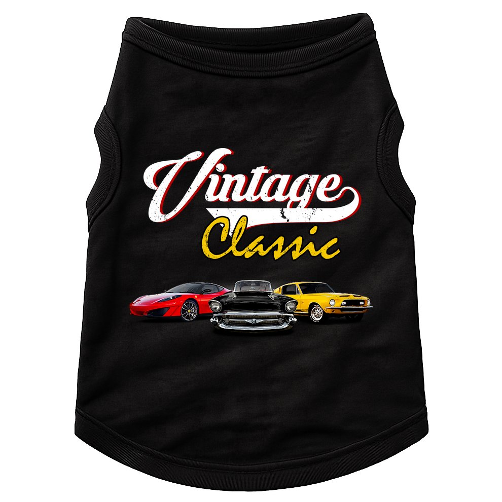 Vintage Classic Oldies Cars Doggie Tank
