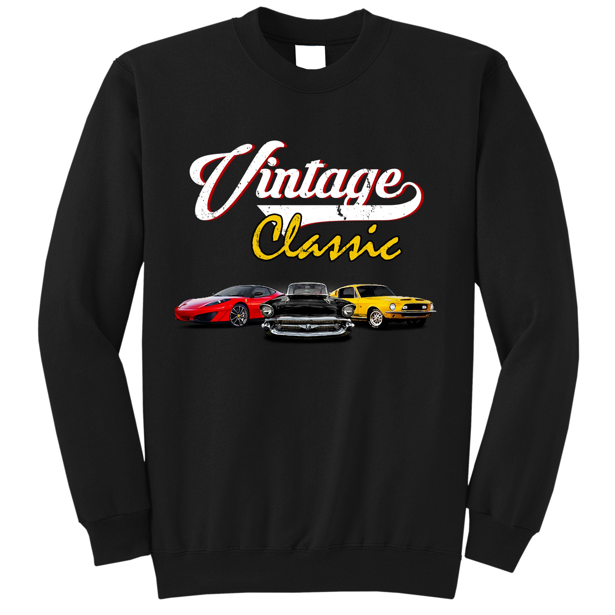 Vintage Classic Oldies Cars Sweatshirt