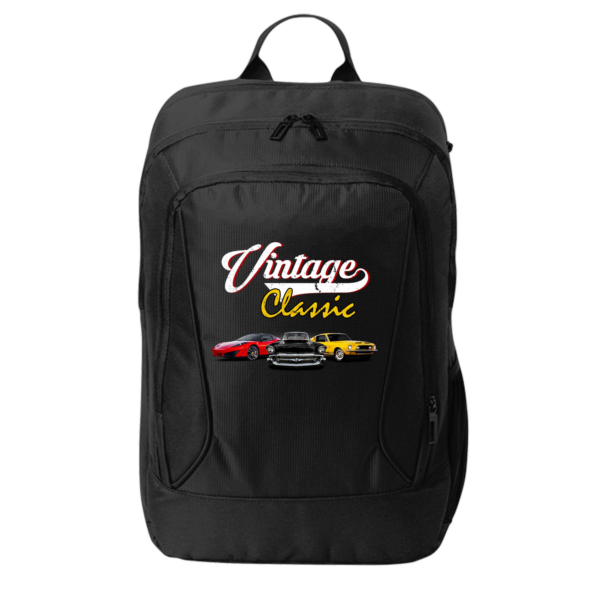 Vintage Classic Oldies Cars City Backpack