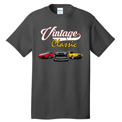 Vintage Classic Oldies Cars Tall T-Shirt