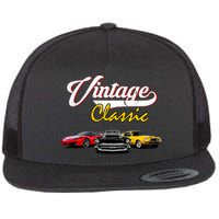 Vintage Classic Oldies Cars Flatbill Hat