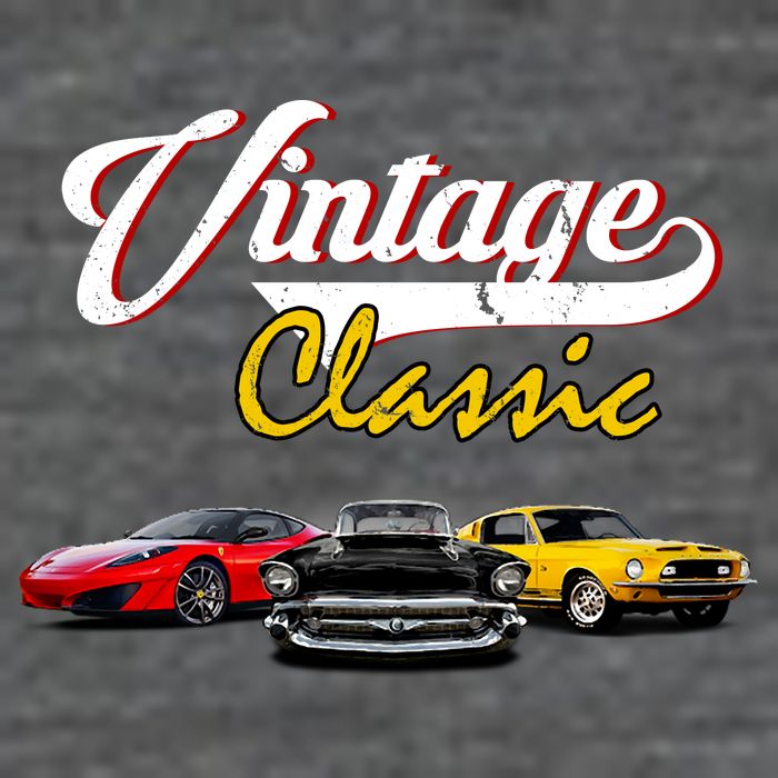 Vintage Classic Oldies Cars Flatbill Hat