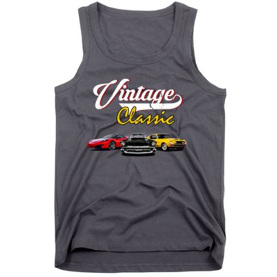 Vintage Classic Oldies Cars Tank Top