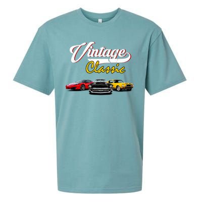 Vintage Classic Oldies Cars Sueded Cloud Jersey T-Shirt