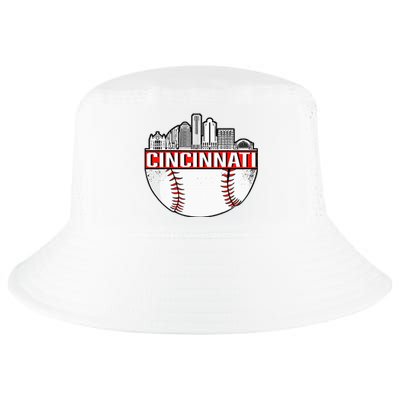 Vintage Cincinnati Ohio Skyline Cool Comfort Performance Bucket Hat