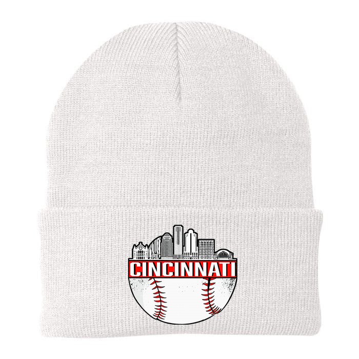 Vintage Cincinnati Ohio Skyline Knit Cap Winter Beanie