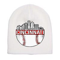 Vintage Cincinnati Ohio Skyline Short Acrylic Beanie