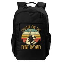 Vintage Chillin On The Dirt Road Retro Country Music Western Daily Commute Backpack