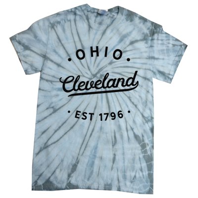 Vintage Cleveland Ohio 1796 Usa Novelty Pride Tie-Dye T-Shirt