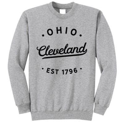 Vintage Cleveland Ohio 1796 Usa Novelty Pride Tall Sweatshirt