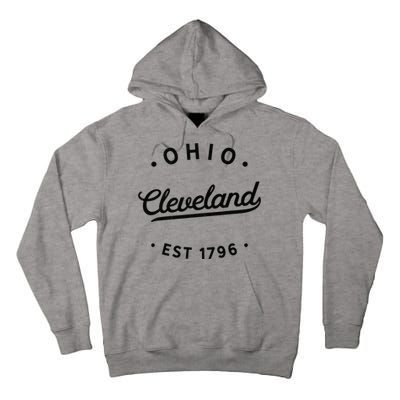 Vintage Cleveland Ohio 1796 Usa Novelty Pride Tall Hoodie