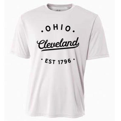 Vintage Cleveland Ohio 1796 Usa Novelty Pride Cooling Performance Crew T-Shirt