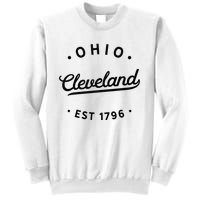 Vintage Cleveland Ohio 1796 Usa Novelty Pride Sweatshirt