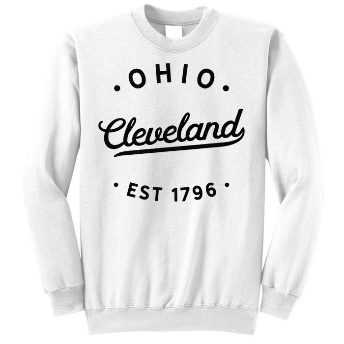 Vintage Cleveland Ohio 1796 Usa Novelty Pride Sweatshirt