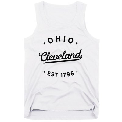 Vintage Cleveland Ohio 1796 Usa Novelty Pride Tank Top