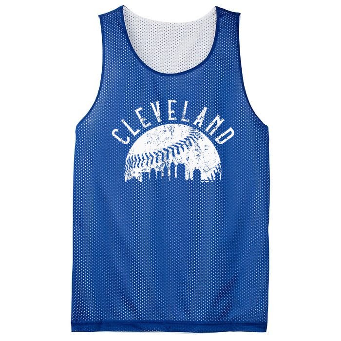 Vintage Cleveland Ohio Skyline Apparel Mesh Reversible Basketball Jersey Tank