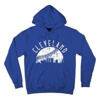 Vintage Cleveland Ohio Skyline Apparel Tall Hoodie