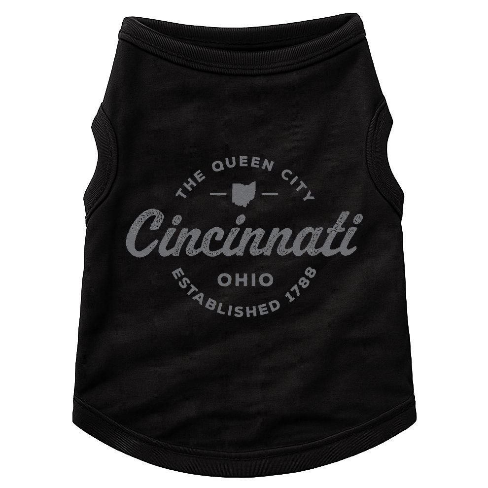 Vintage Cincinnati Ohio 1788 Retro Throwback Souvenir Doggie Tank