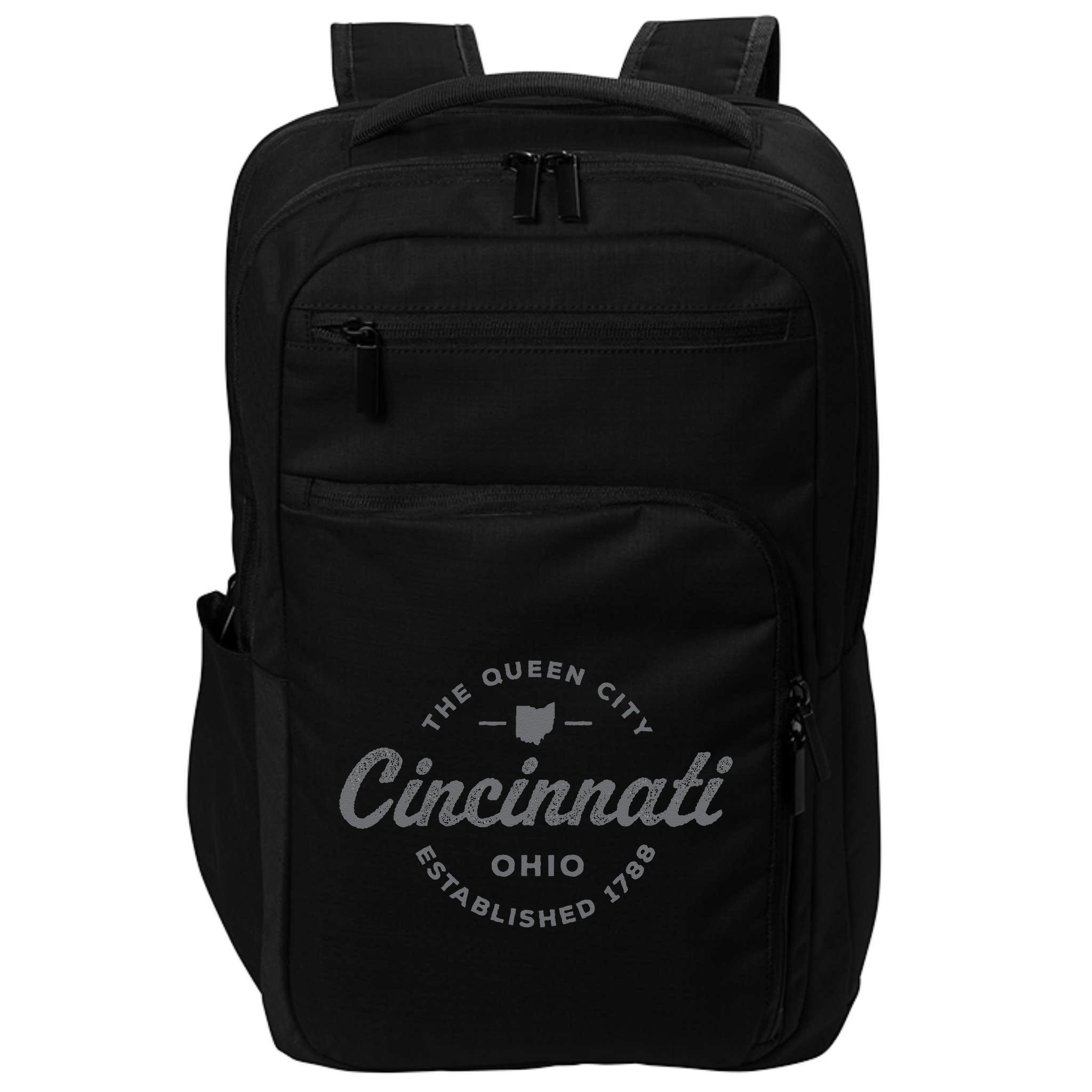 Vintage Cincinnati Ohio 1788 Retro Throwback Souvenir Impact Tech Backpack
