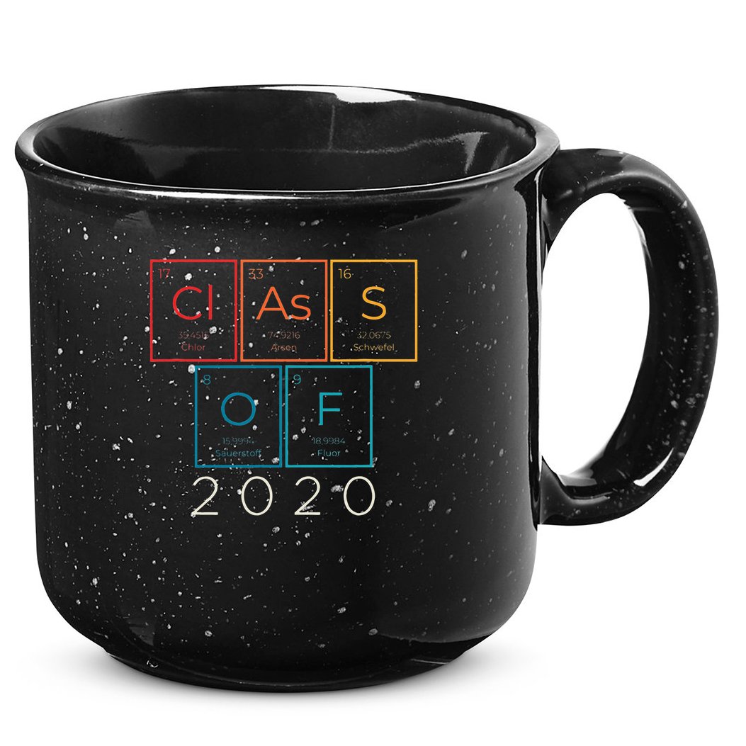 Vintage Class Of 2020 Graduate Senior Science Chemistry Gift 15oz Campfire Ceramic Mug