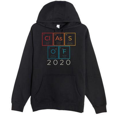 Vintage Class Of 2020 Graduate Senior Science Chemistry Gift Premium Pullover Hoodie