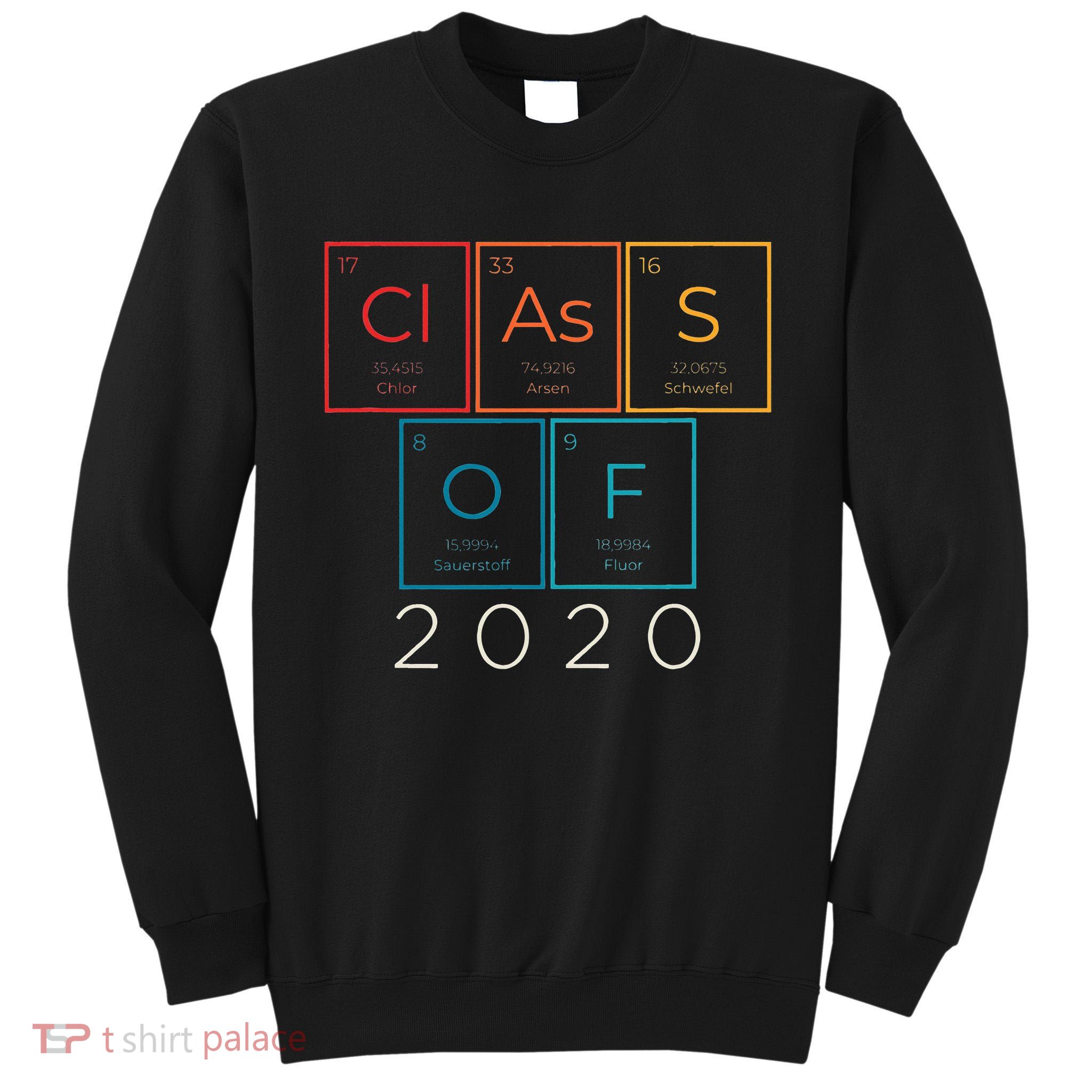 Vintage Class Of 2020 Graduate Senior Science Chemistry Gift Tall Sweatshirt