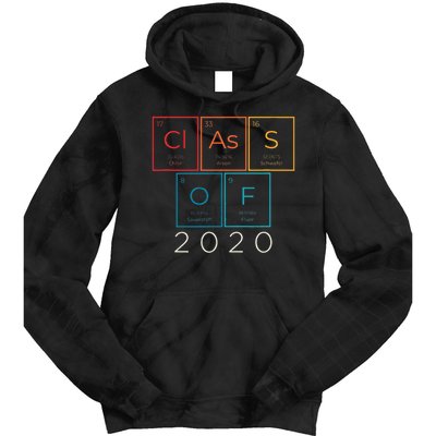 Vintage Class Of 2020 Graduate Senior Science Chemistry Gift Tie Dye Hoodie