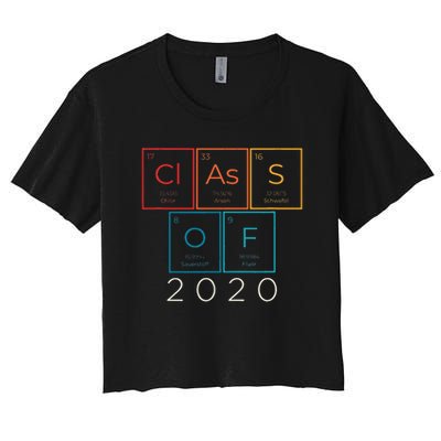 Vintage Class Of 2020 Graduate Senior Science Chemistry Gift Crop Top