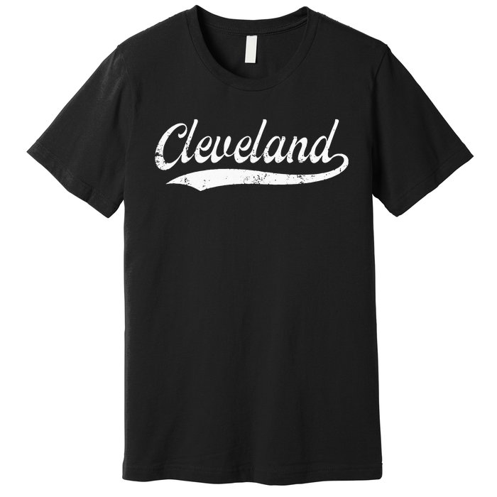 Vintage Cleveland Ohio Distressed OH Apparel Premium T-Shirt