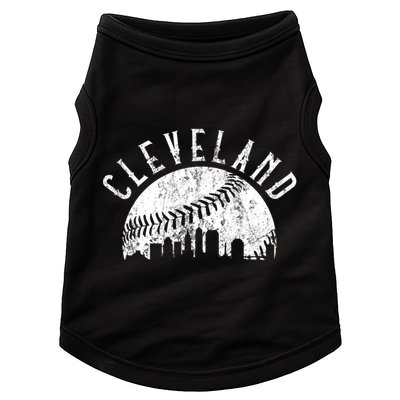 Vintage Cleveland Ohio Skyline Apparel Doggie Tank