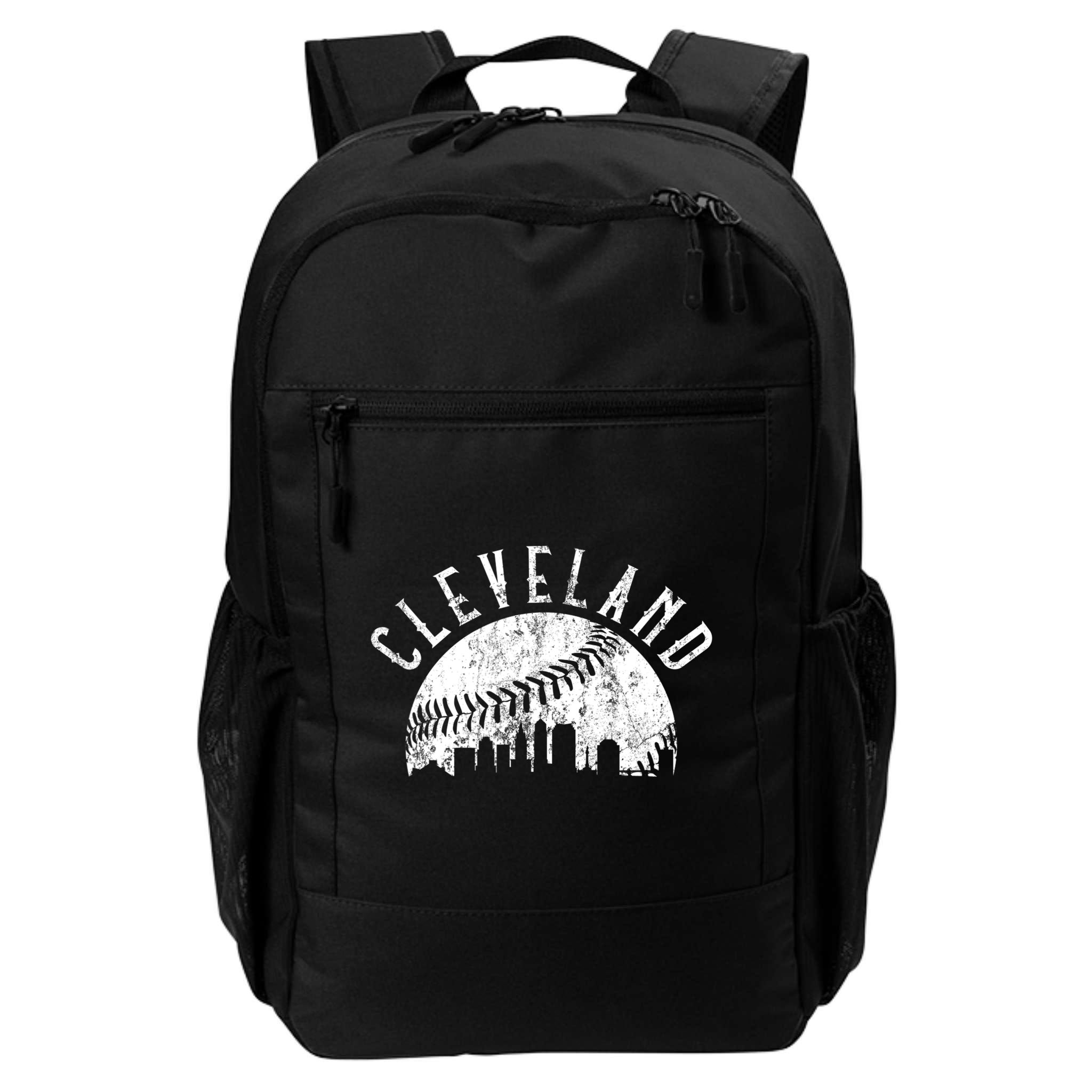 Vintage Cleveland Ohio Skyline Apparel Backpack