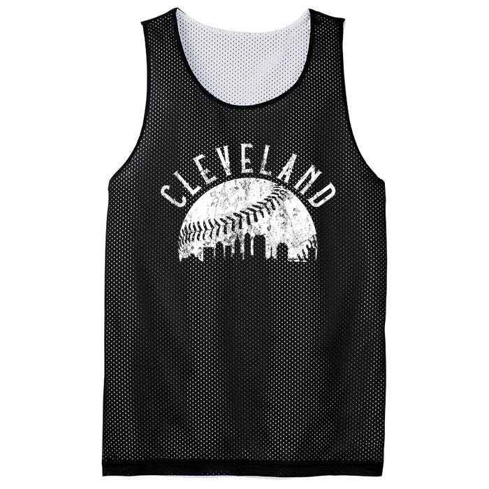 Vintage Cleveland Ohio Skyline Apparel Mesh Reversible Basketball Jersey Tank