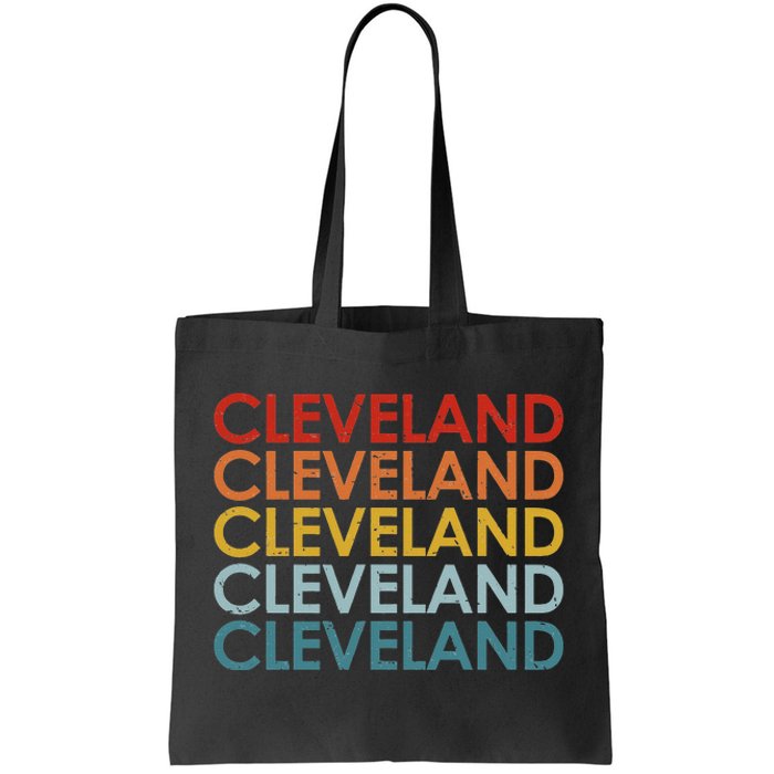 Vintage Cleveland Ohio Retro Travel Souvenir Tote Bag