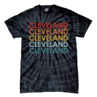 Vintage Cleveland Ohio Retro Travel Souvenir Tie-Dye T-Shirt