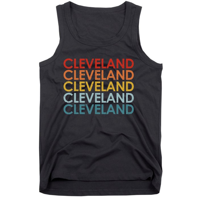 Vintage Cleveland Ohio Retro Travel Souvenir Tank Top