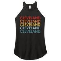 Vintage Cleveland Ohio Retro Travel Souvenir Women's Perfect Tri Rocker Tank