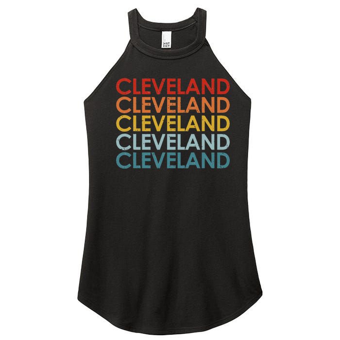 Vintage Cleveland Ohio Retro Travel Souvenir Women's Perfect Tri Rocker Tank