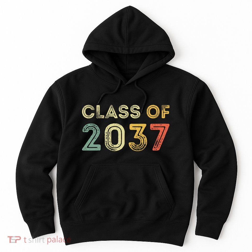 Vintage Class Of 2037 Graduation Senior 2037 Hoodie