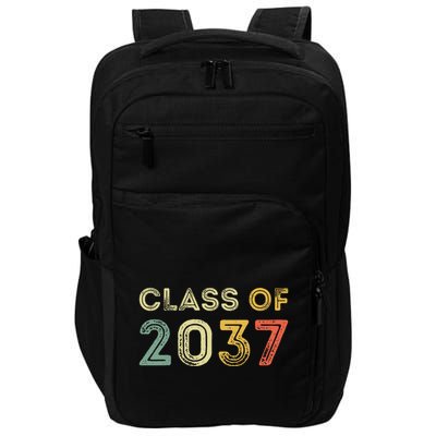 Vintage Class Of 2037 Graduation Senior 2037 Impact Tech Backpack
