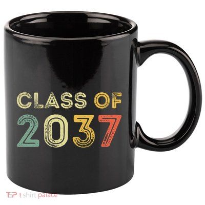 Vintage Class Of 2037 Graduation Senior 2037 11oz C Handle Ceramic Mug